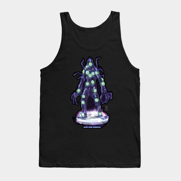 Black Slime Elemental Tank Top by Andrew Harmon